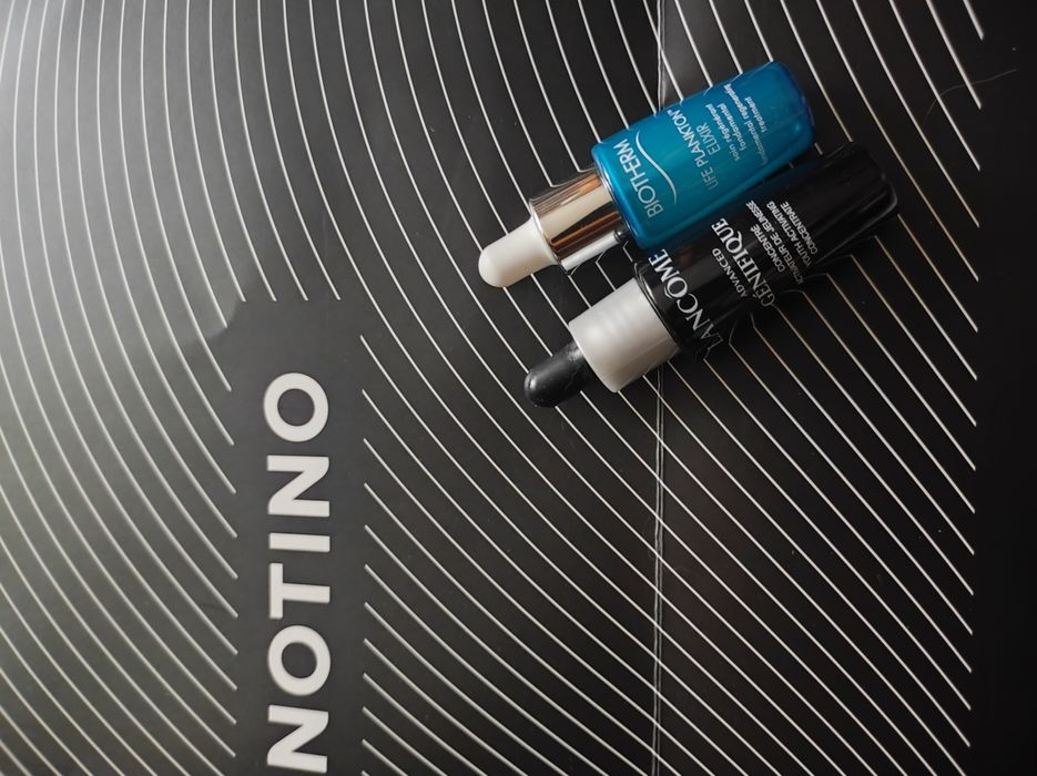 Lancome, clarins, Yves Saint Laurent.