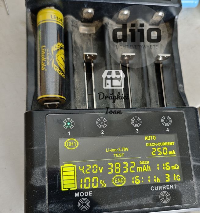 Acumulator 18650 LiitoKala PREMIUM+ HighDrain 10A Li-ion 4000mAh REAL