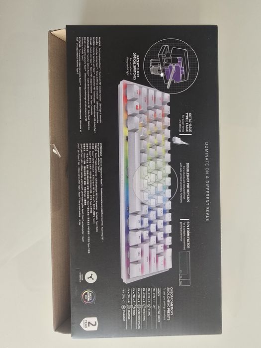 Клавиатура Razer Keyboard Razer Huntsman Mini - Mercury Edition - 60% Optical