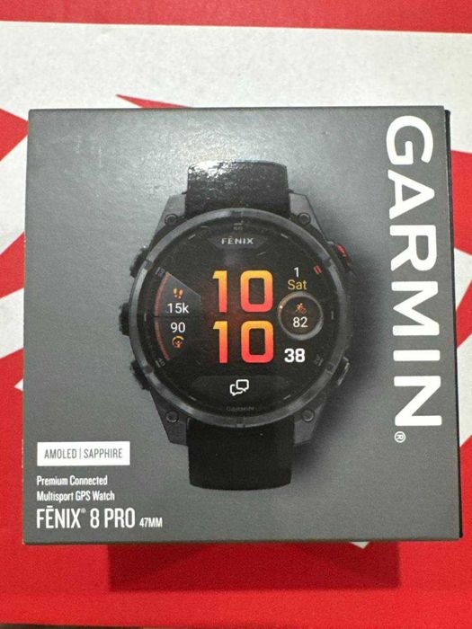 Смарт-часы Garmin fēnix 8 Pro, 47mm, AMOLED Sapphire! Новые в коробке!