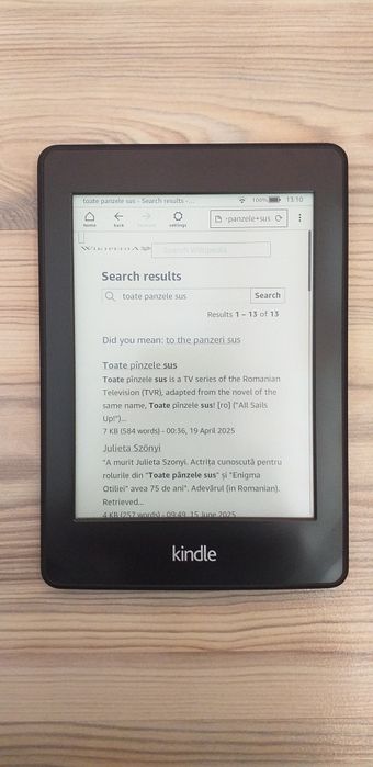 Amazon Kindle Paperwhite  DP75SDI 6" Wi-Fi Black eBook Reader