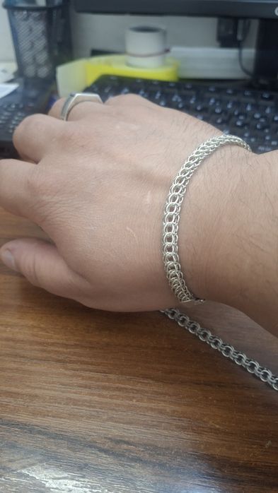 Продаётся серебряная цепочка и браслет