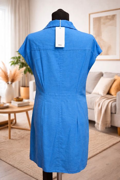 Rochie MANGO din in – nouă cu etichetă, culoare superbă