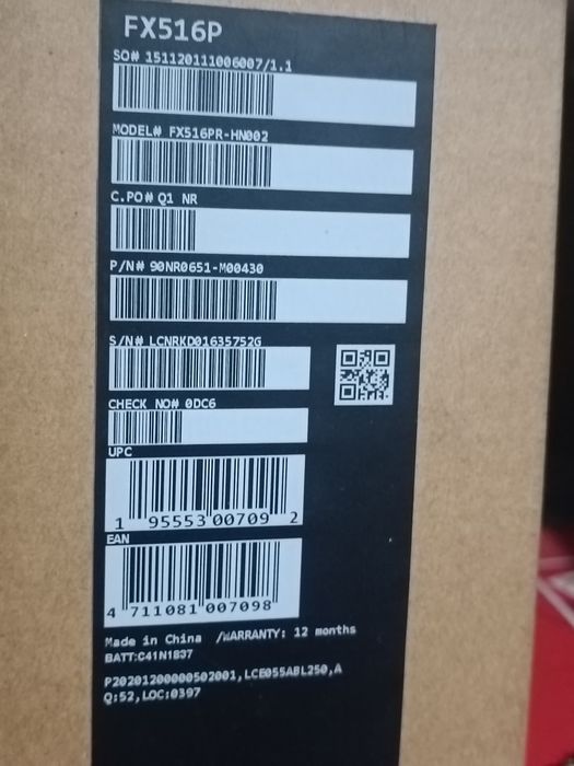 Игравой ноутбук НОВЫЙ Asus