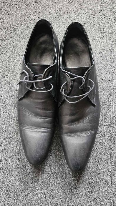 Мъжки обувки ZARA 44 – естествена кожа Черни