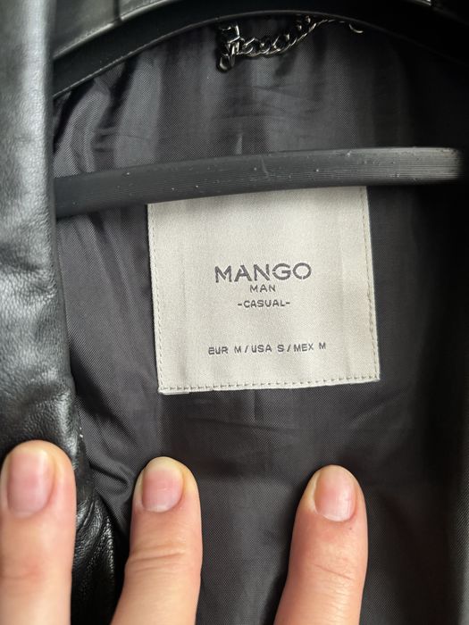 Geaca piele biker mango