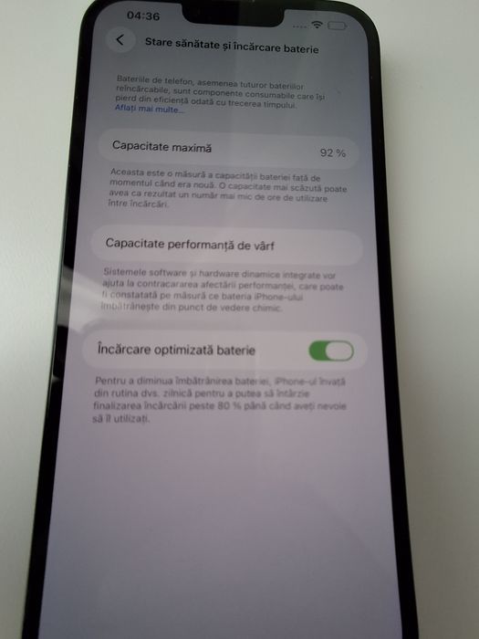 iPhone 14 plus negru 128gb baterie 92%