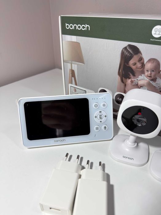 Monitor pentru bebeluși bonoch cu 2 camere 720p 4000Mah