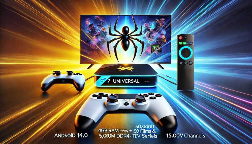 *Нова G7 Android 14 128GB 4GB 40,000 игри 15000 канала фил tv Game box