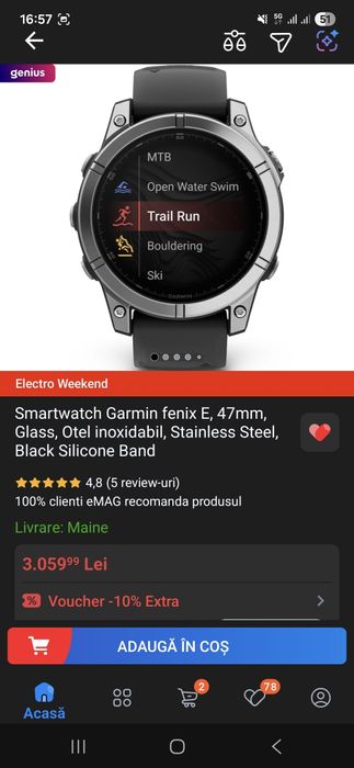 Garmin Fenix E 47mm