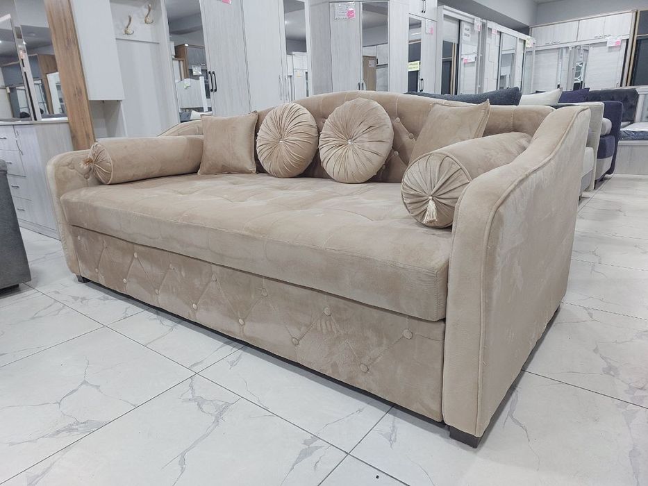 Диван раскладной с выдвижным механизмом делфин