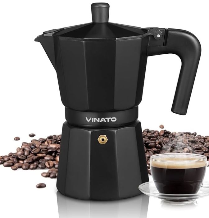 Cafetieră VINATO Moka din aluminiu pentru plită