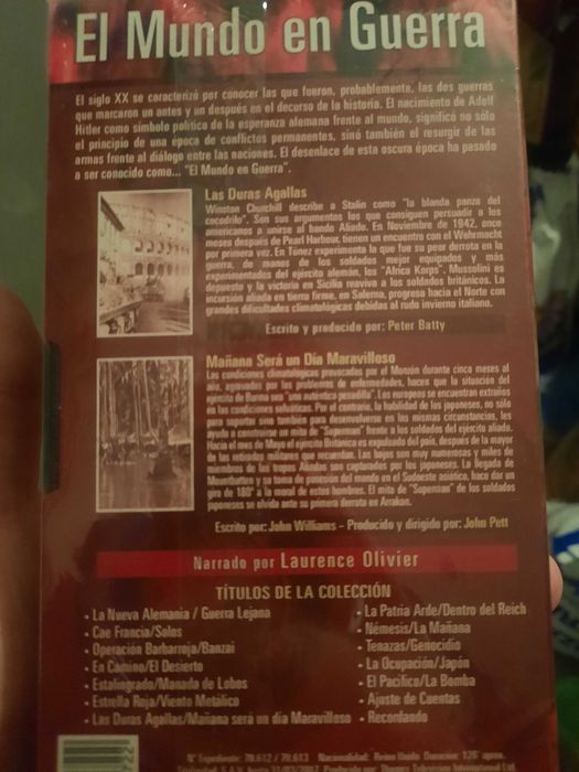 14 casete [VSH] video seria: El mundo en guerra.