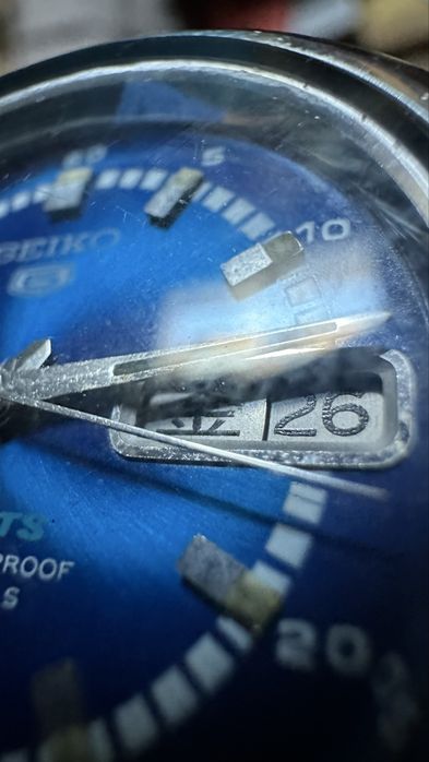 Seiko 5  7019-7070 син “sunburst” циферблат