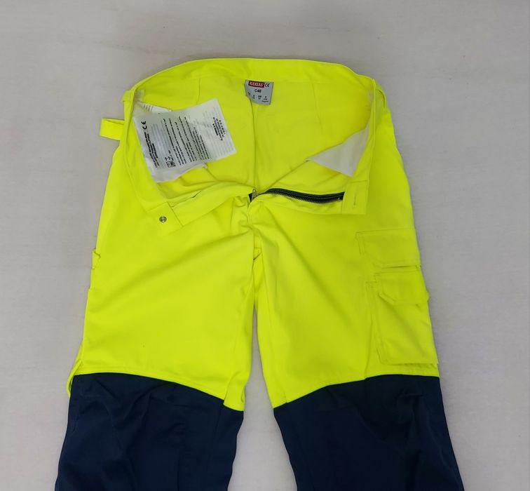 Pantaloni Fristads Kansas Cordura verde neon de înaltă vizibilitate 48