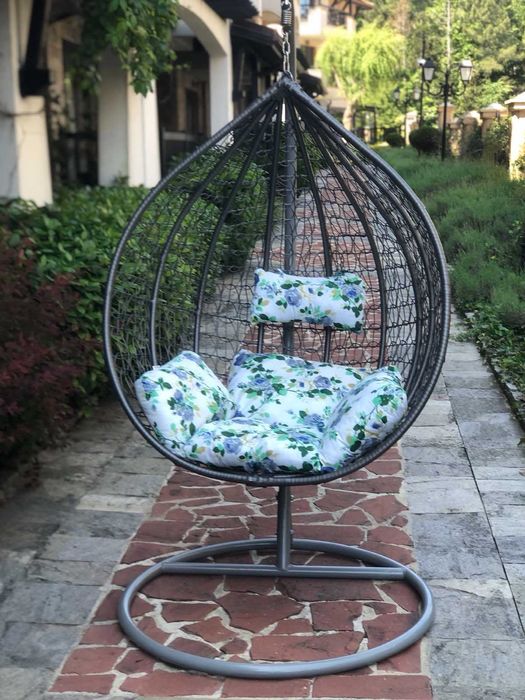 179лв.- Градинска люлка тип гнездо, яйце,ратан висяща