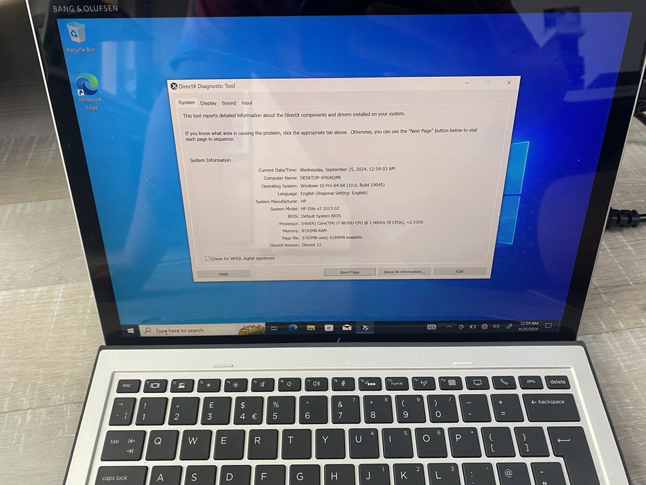 Vand laptop hp elite x2