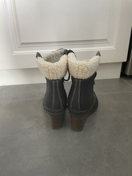 Боти еко кожа на платформа