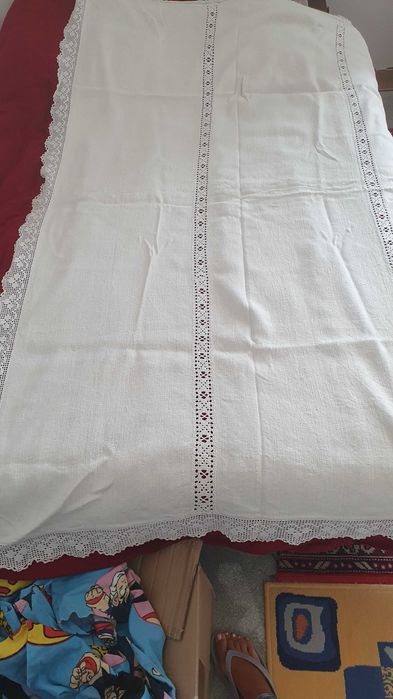 Vand patura si cearceaf tesute manual