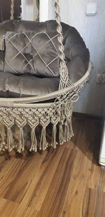 Кресло подвесное. Плетёное. Новое.