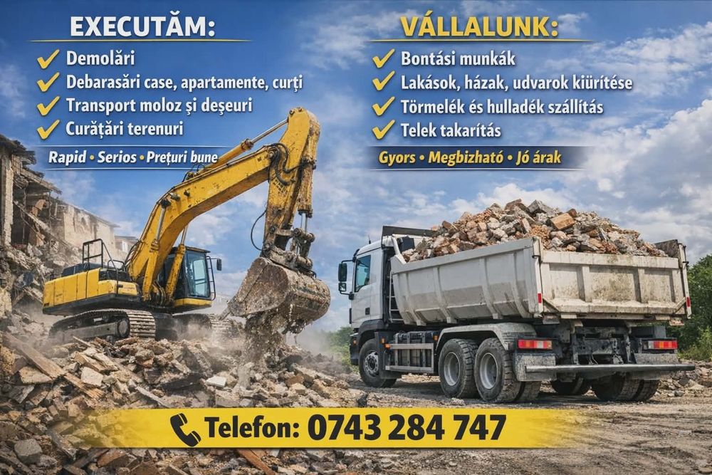 Curățenie demolari transport