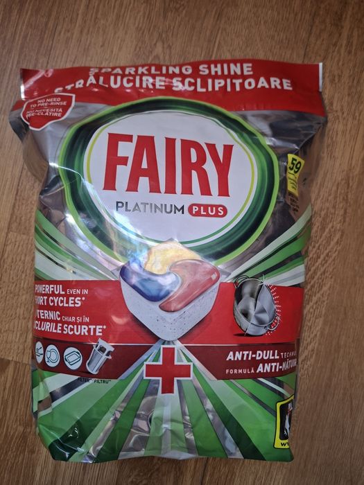 Капсули за съдомиялна машина Fairy  Platinum Plus, 59 бр