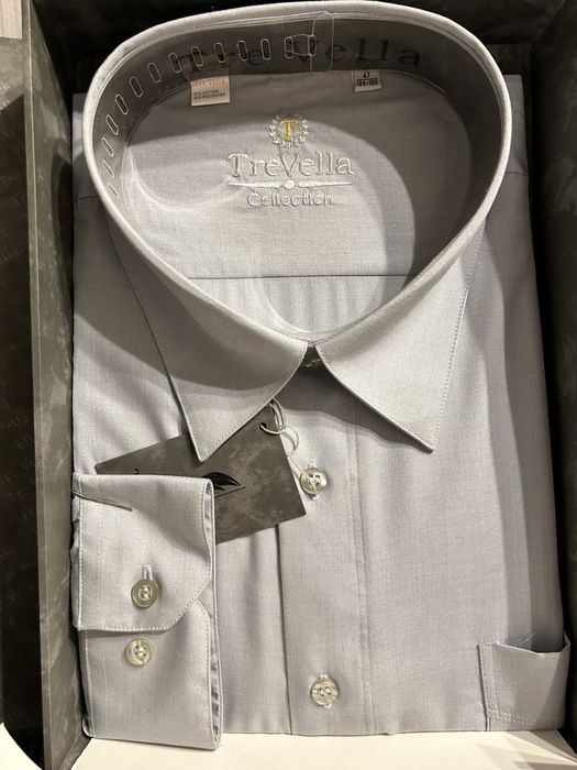 Мужская рубашка серая