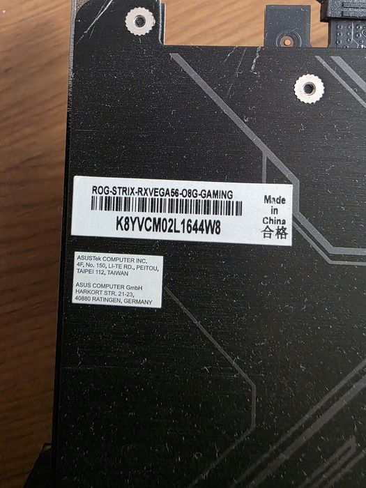 Vand placa video vega56  defecta
