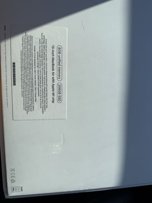 Макбук 13 аир , м1 , 256гб