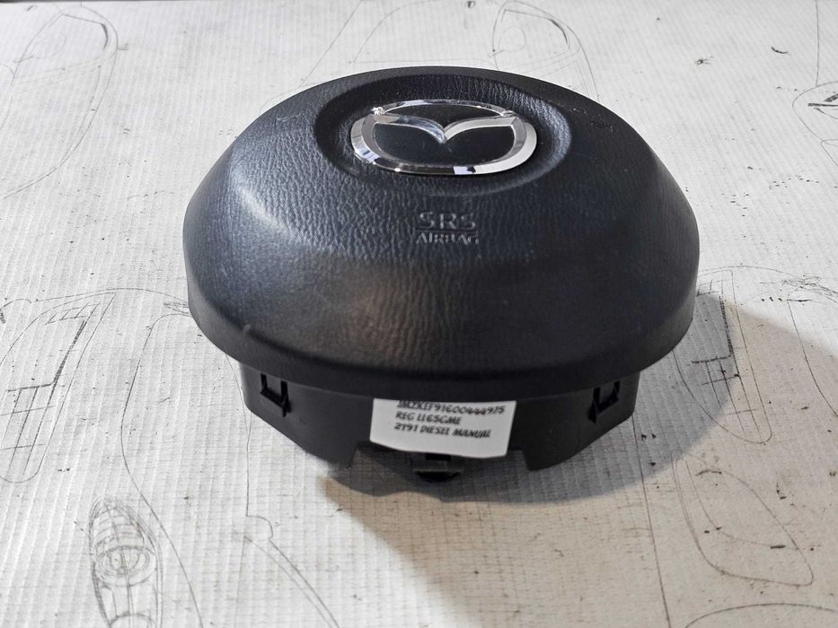 Airbag volan șofer Mazda CX-5 KE 2008-2017 2015 2.2 SkyActiv-D 110kW Cod OEM: KD450589 (5E3)