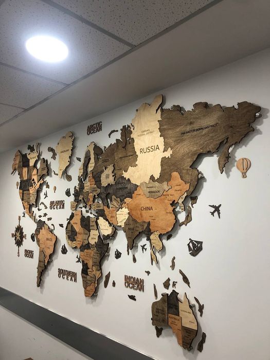 Настенная карта мира