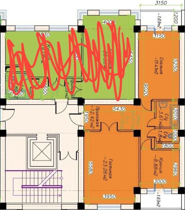 ЖК Gulobod . 2-х комнаиная квартира в ЖК Гулобод. Ор.Жар.