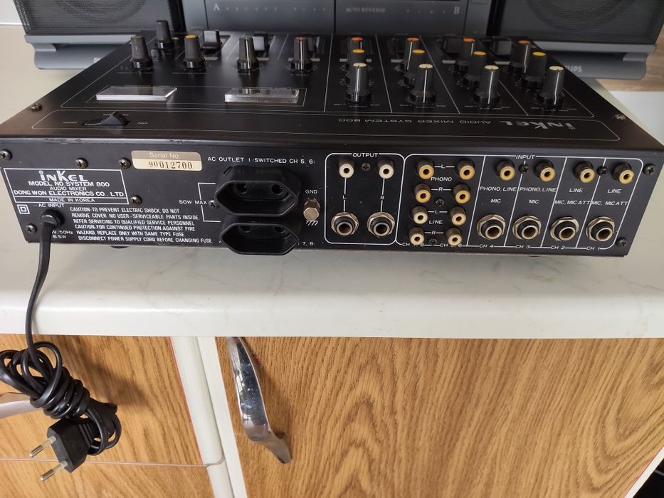 Inkel System 800 audio mixer, mixer, preamplificator vu metre