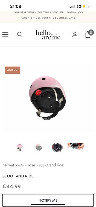 Scoot and Ride ! Каска за момиче размер xxs