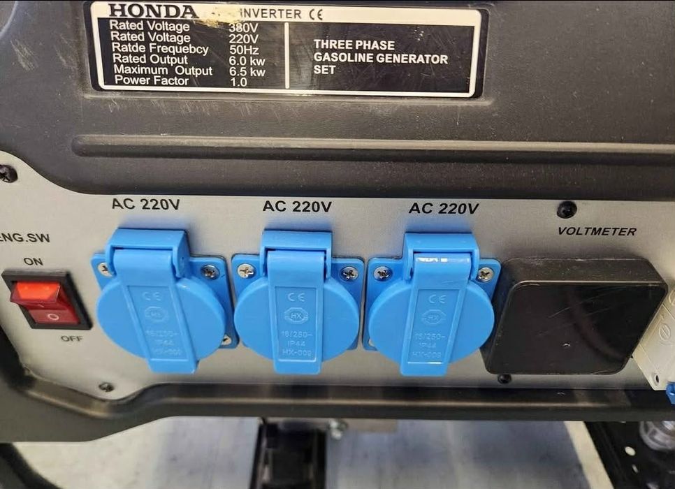 HONDA 6.5kW Бензинов Японски Четиритактов Генератор за Ток