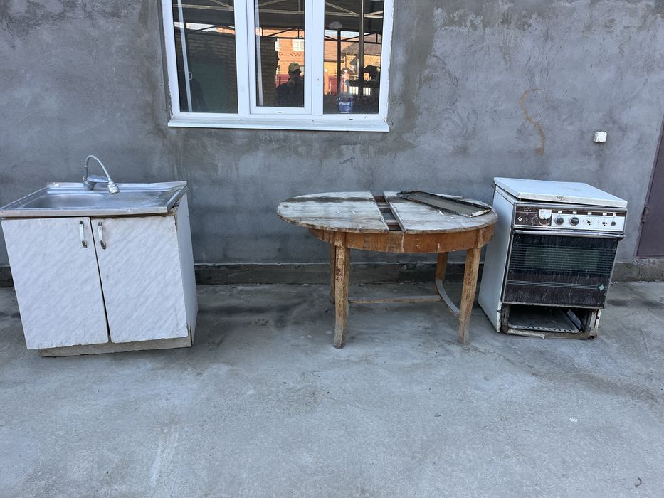 Газовка, стол, раковина өте арзан бағаға