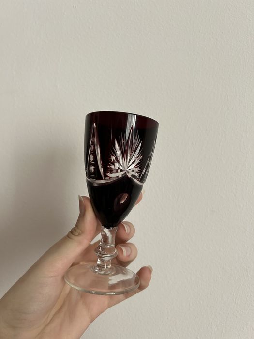 Set 30 de pahare Cristal Rubin Vintage