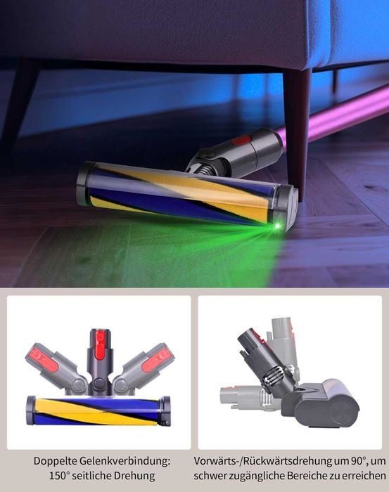 LED четка за прахосмукачка Dyson V7 V8 V10 V11 V15