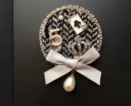 Brosa cu perle pentru îmbrăcăminte femei