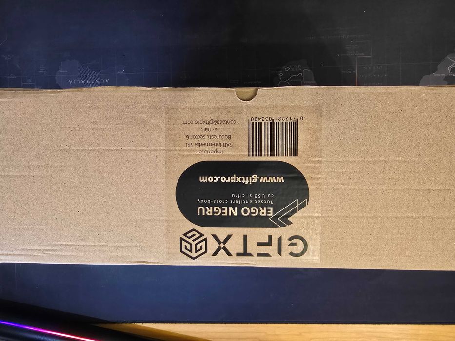 Rucsac GIftx antifurt USB cu cifru, impermeabil – nou, calatorii