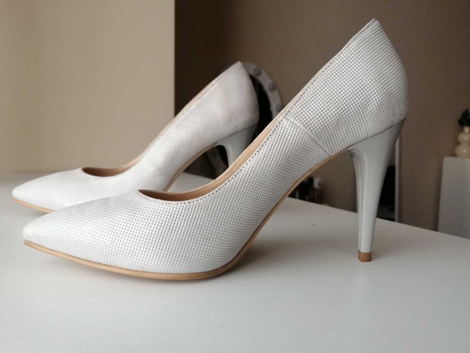 Pantofi piele cu toc 37 dama