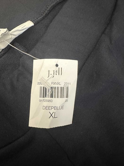 Pantaloni Capri Pure Jill J.Jill Noi cu Etichetă – Affinity French Terry XL