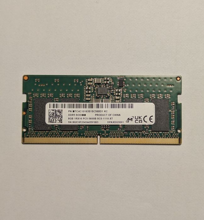 DDR5 8gb RAM 5600MHz Micron