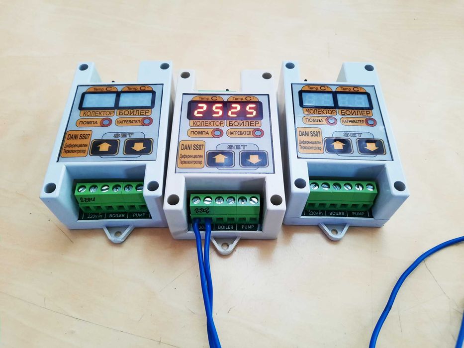 Диференциален Термостат  Термоконтролер Слънчерв колектор Бойлер Парно