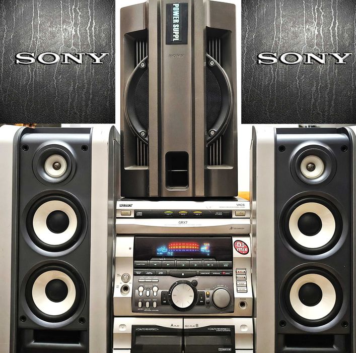 Музыкальный центр SONY Bluetooth  aux 3 колонки Сабвуфер