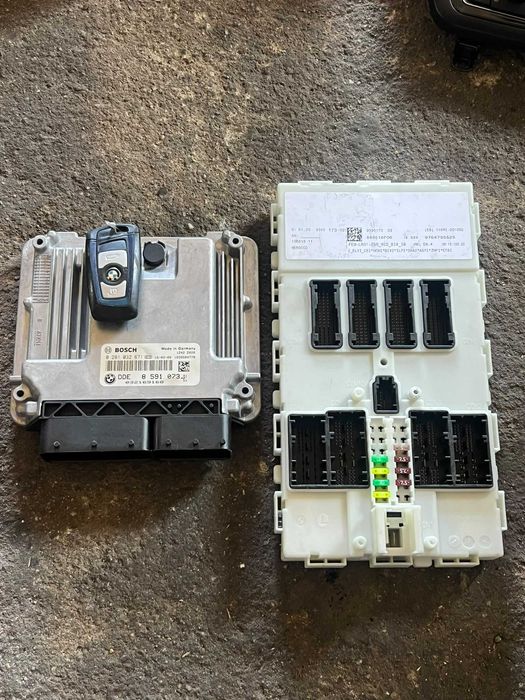 Kit pornire ecu calculator motor fem BMW cod 8591073 0281032671 9395173 motorizare B47 B47D20A 190 cai