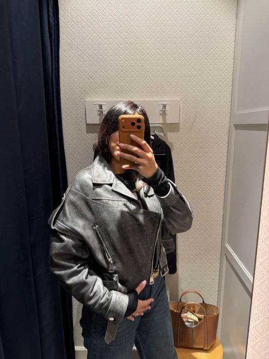 Geaca piele naturala model Manokhi