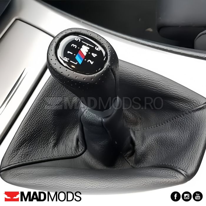 Nuca schimbator M, Piele perforata BMW E60 E61 E90 E91 E92 E81 E87 etc