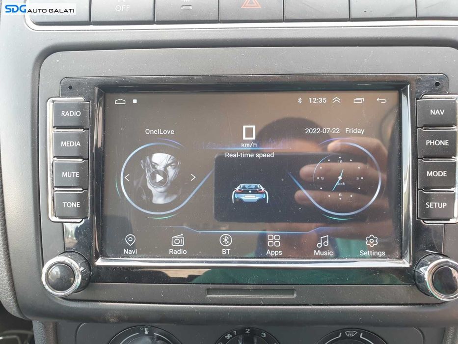 Navigatie After Market Android 10 Dedicata cu Ecran Tactil Touchscreen A7 4 Core 1.3 Ghzx4 DDR 2GB Volkswagen Polo 6R 2010 - 2014 sdgnbvpb62
