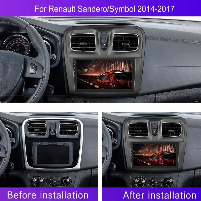 Мултимедия за Dacia Sandero Logan Renault Навигация Android 2DIN ДИН